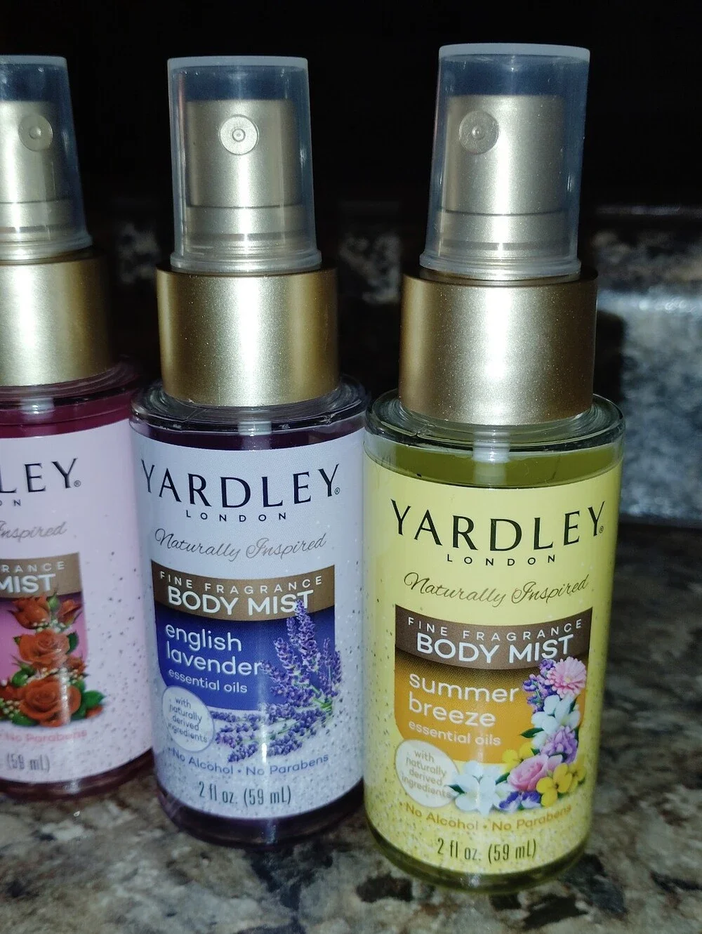 Listing Title: Yardley London Fine Fragrance Body Mist Set (3 Bottles) - 2 fl oz
